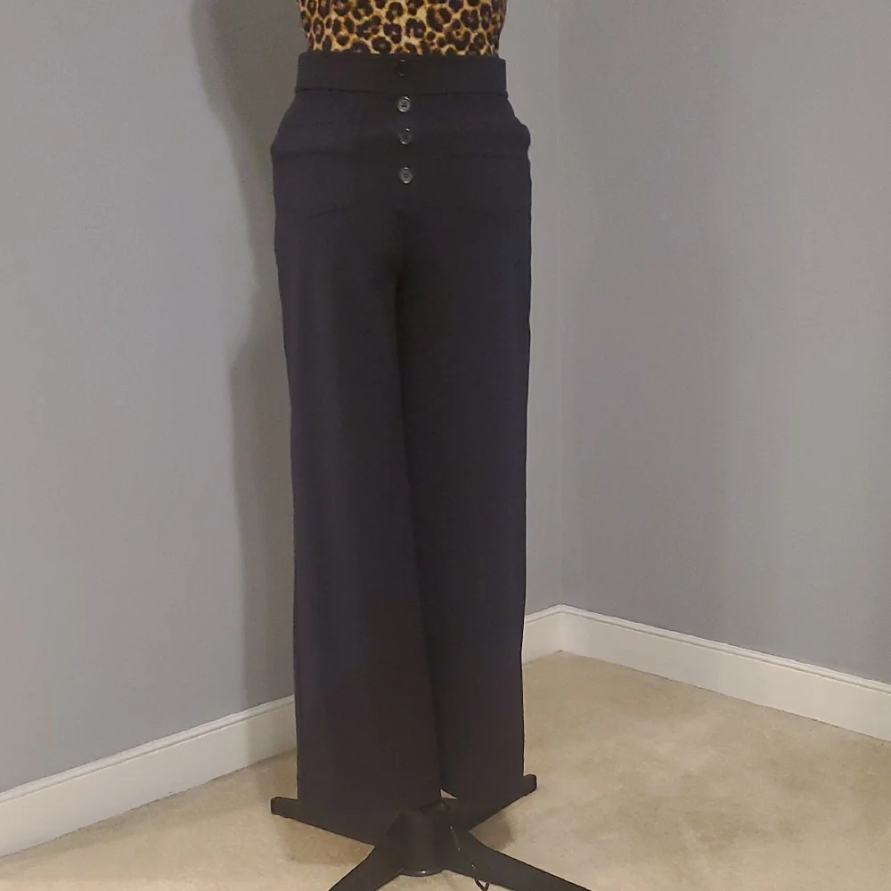 HALARA Black High-Waisted Women's Pants - Picture 1 of 7